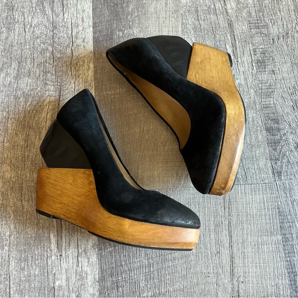 Rare Allsaints spitalfields Platform Wedges Shoes Size 38 - Picture 5 of 12